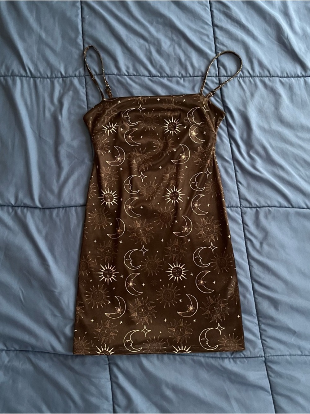 Urban Outfitters Black Celestial Bodycon Mini Dress